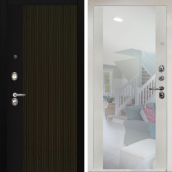 Входная дверь Аргус ЛЮКС 3К Снежно-белый рокси дуб рейка морение + Вояж Белое дерево