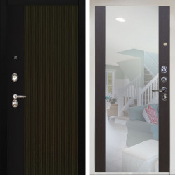 Входная дверь Аргус ЛЮКС 3К Снежно-белый рокси дуб рейка морение + Вояж Венге