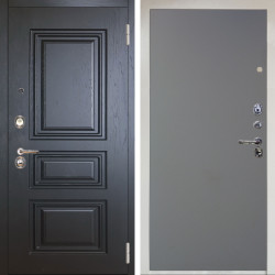 Входная дверь Аргус ЛЮКС 3К Снежно-белый Скиф Горький шоколад + Элегант Силк маус