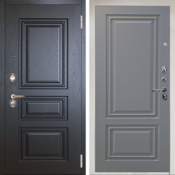 Входная дверь Аргус ЛЮКС 3К Снежно-белый Скиф Горький шоколад + Элион Силк маус