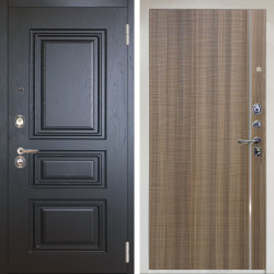 Входная дверь Аргус ЛЮКС 3К Снежно-белый Скиф Горький шоколад + Гауда Керамика