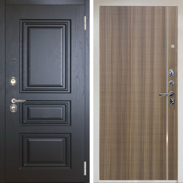 Входная дверь Аргус ЛЮКС 3К Снежно-белый Скиф Горький шоколад + Гауда Керамика