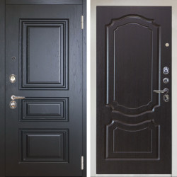 Входная дверь Аргус ЛЮКС 3К Снежно-белый Скиф Горький шоколад + Мишель Венге