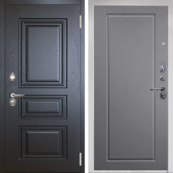 Входная дверь Аргус ЛЮКС 3К Снежно-белый Скиф Горький шоколад + Тревор силк маус