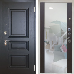 Входная дверь Аргус ЛЮКС 3К Снежно-белый Скиф Горький шоколад + Вояж Венге