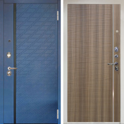 Входная дверь Аргус ЛЮКС 3К Снежно-белый Тори Синий софт + Гауда Керамика