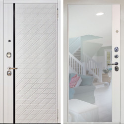 Входная дверь Аргус ЛЮКС 3К Снежно-белый Тори Софт милк + Магнум Софт милк