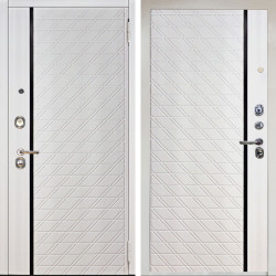 Входная дверь Аргус ЛЮКС 3К Снежно-белый Тори Софт милк + Тори Софт милк