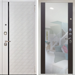 Входная дверь Аргус ЛЮКС 3К Снежно-белый Тори Софт милк + Вояж Венге