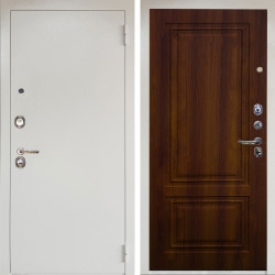 Входная дверь Аргус ЛЮКС 3К Снежно-белый Люкс 3к металл Снежно-белый + Элион дуб рустикальный