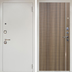 Входная дверь Аргус ЛЮКС 3К Снежно-белый Люкс 3к металл Снежно-белый + Гауда Керамика