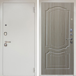 Входная дверь Аргус ЛЮКС 3К Снежно-белый Люкс 3к металл Снежно-белый + Мишель Ларче светлый