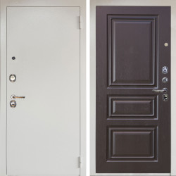 Входная дверь Аргус ЛЮКС 3К Снежно-белый Люкс 3к металл Снежно-белый + Скиф Горький шоколад