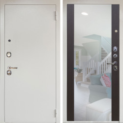 Входная дверь Аргус ЛЮКС 3К Люкс 3к металл Снежно-белый + Вояж Венге