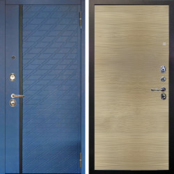 Входная дверь Аргус ЛЮКС 3К Тори Синий софт + Элегант Дорс светлый горизонт