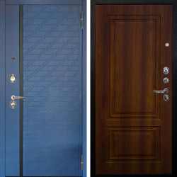 Входная дверь Аргус ЛЮКС 3К Тори Синий софт + Элион Дуб рустикальный