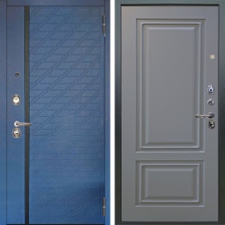 Входная дверь Аргус ЛЮКС 3К Тори Синий софт + Элион Силк маус