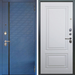 Входная дверь Аргус ЛЮКС 3К Тори Синий софт + Элион Софт милк