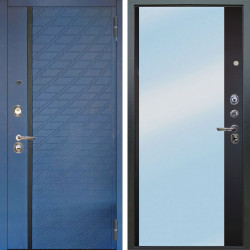 Входная дверь Аргус ЛЮКС 3К Тори Синий софт + Магнум Черный софт