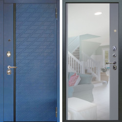 Входная дверь Аргус ЛЮКС 3К Тори Синий софт + Магнум Силк маус