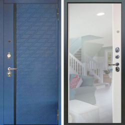 Входная дверь Аргус ЛЮКС 3К Тори Синий софт + Магнум Софт милк