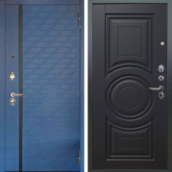 Входная дверь Аргус ЛЮКС 3К Тори Синий софт + Могадиш Черный софт