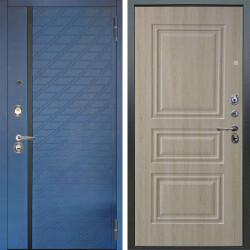 Входная дверь Аргус ЛЮКС 3К Тори Синий софт + Скиф Дуб филадельфия крем