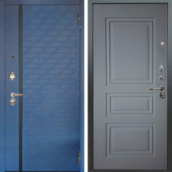 Входная дверь Аргус ЛЮКС 3К Тори Синий софт + Скиф Силк маус