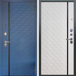 Входная дверь Аргус ЛЮКС 3К Тори Синий софт + Тори Софт милк