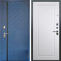 Входная дверь Аргус ЛЮКС 3К Тори Синий софт + Тревор Софт милк