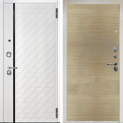 Входная дверь Аргус ЛЮКС 3К Тори Софт милк + Элегант Дорс светлый горизонт