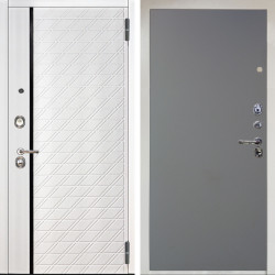 Входная дверь Аргус ЛЮКС 3К Тори Софт милк + Элегант Силк маус