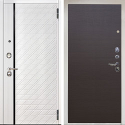 Входная дверь Аргус ЛЮКС 3К Тори Софт милк + Элегант Венге горизонт