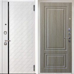 Входная дверь Аргус ЛЮКС 3К Тори Софт милк + Элион Дуб филадельфия крем