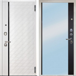 Входная дверь Аргус ЛЮКС 3К Тори Софт милк + Магнум Черный софт