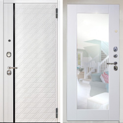 Входная дверь Аргус ЛЮКС 3К Тори Софт милк + Милли Роял вуд белый