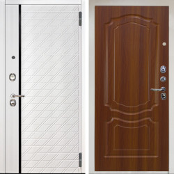 Входная дверь Аргус ЛЮКС 3К Тори Софт милк + Мишель Дуб рустикальный