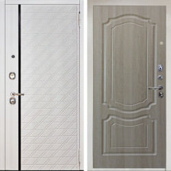 Входная дверь Аргус ЛЮКС 3К Тори Софт милк + Мишель Ларче светлый