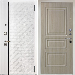 Входная дверь Аргус ЛЮКС 3К Тори Софт милк + Скиф Дуб филадельфия крем