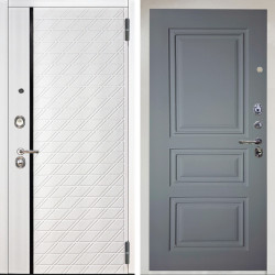 Входная дверь Аргус ЛЮКС 3К Тори Софт милк + Скиф Силк маус