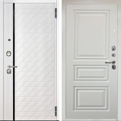 Входная дверь Аргус ЛЮКС 3К Тори Софт милк + Скиф Софт милк