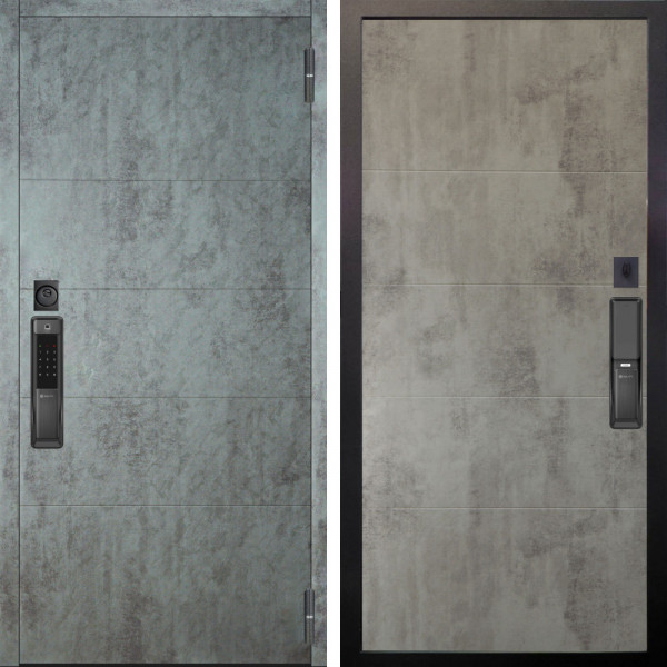 Входная дверь Аргус SMART Агат Темный бетон + Агат Светлый бетон