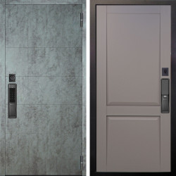 Входная дверь Аргус SMART Агат Темный бетон + Ариана Серая эмаль