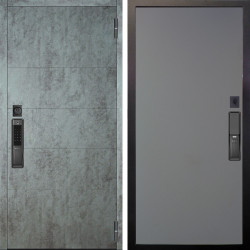 Входная дверь Аргус SMART Агат Темный бетон + Элегант Силк маус