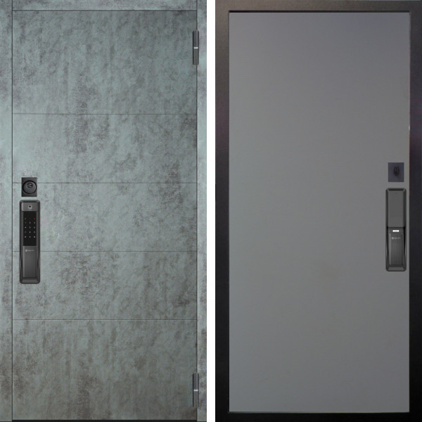 Входная дверь Аргус SMART Агат Темный бетон + Элегант Силк маус