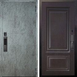 Входная дверь Аргус SMART Агат Темный бетон + Элион Горький шоколад