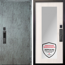 Входная дверь Аргус SMART Агат Темный бетон + Милли Ларче светлый