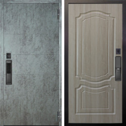 Входная дверь Аргус SMART Агат Темный бетон + Мишель Ларче светлый