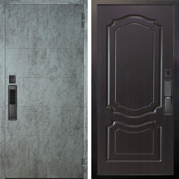 Входная дверь Аргус SMART Агат Темный бетон + Мишель Венге