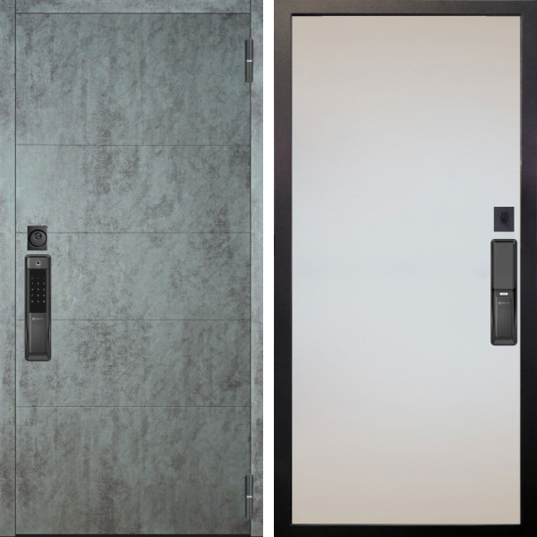 Входная дверь Аргус SMART Агат Темный бетон + Под покраску